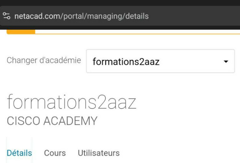 Formations2aaz devient académie cisco