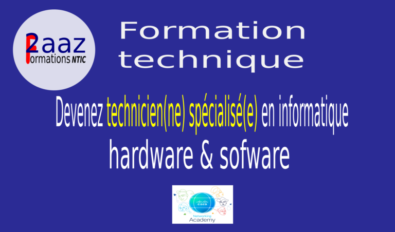 formation des techniciens (nes) spécialisés (es) en informatique hadware & software